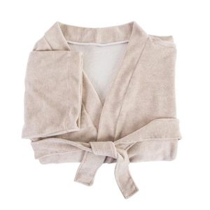 224 Peignoir Vichy : Kimono - Éponge bouclette extensible 80%coton 20%Polyester