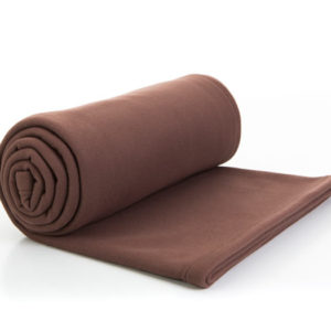 3321 : Couverture polaire - marron - 150x180 - 100% polyester